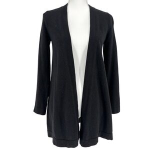 Christopher Fischer Black Cashmere Longline Cardigan S Minimalist Luxe Classic